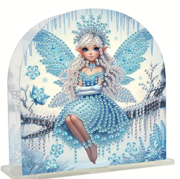 Diamond Painting  5D-Serviettenhalter-Elfe-Schnee